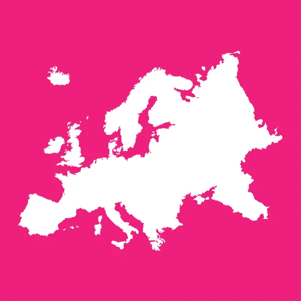 Esquema del continente europeo — Foto de Stock