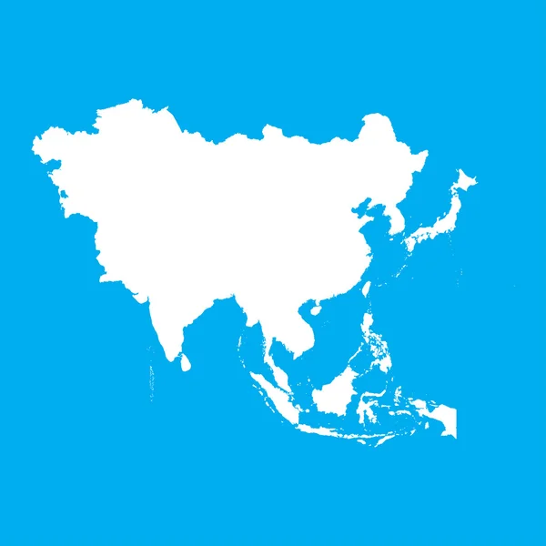 Outline of the continent of Asia — Stock Photo, Image