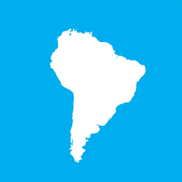 Outline of the continent of South America — Stock Photo, Image