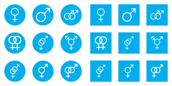 Male and female sex symbols — Stock Photo, Image