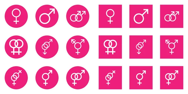 Male and female sex symbols — Stock Photo, Image