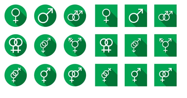 Sexo masculino e feminino símbolos — Fotografia de Stock