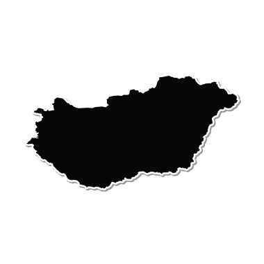 Turuncu bir arka plan üzerinde gösterimi Macaristan