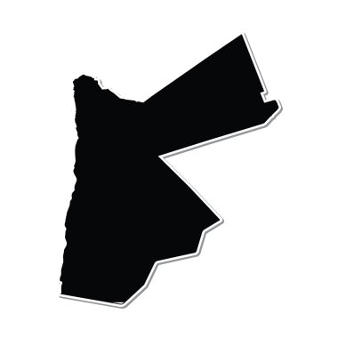 Turuncu bir arka plan üzerinde gösterimi Jordan