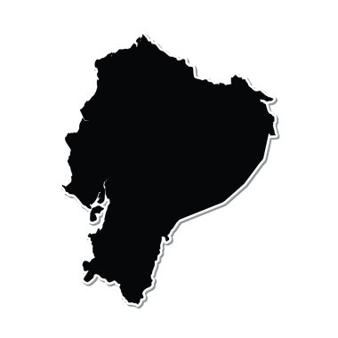 Turuncu bir arka plan üzerinde gösterimi Ekvador