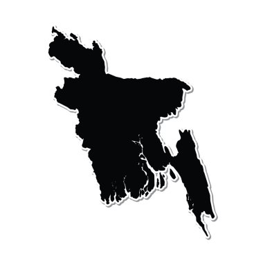 Turuncu bir arka plan üzerinde gösterimi Bangladeş