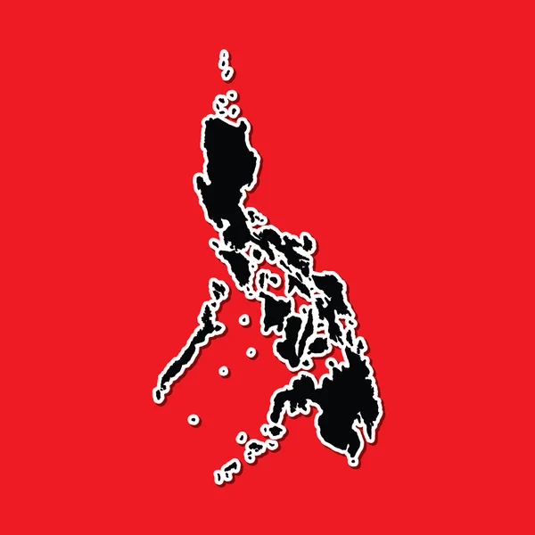 菲律宾这个国家的形状 — 图库照片