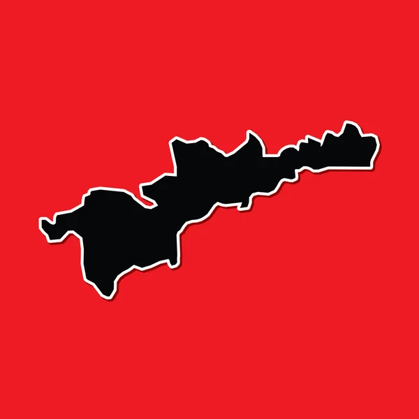 摩纳哥的国家的形状 — 图库照片