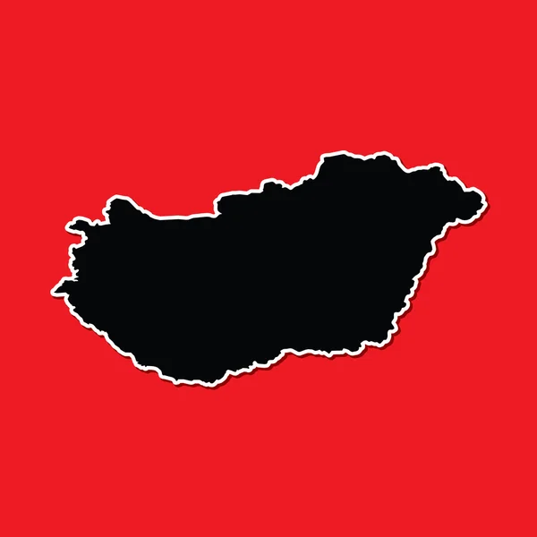 国的匈牙利的形状 — 图库照片