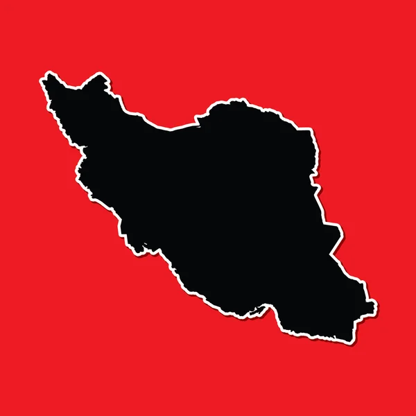 形状的伊朗的国家 — 图库照片