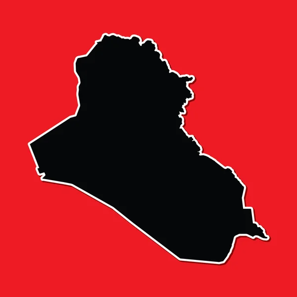Форма страны Ирака — стоковое фото