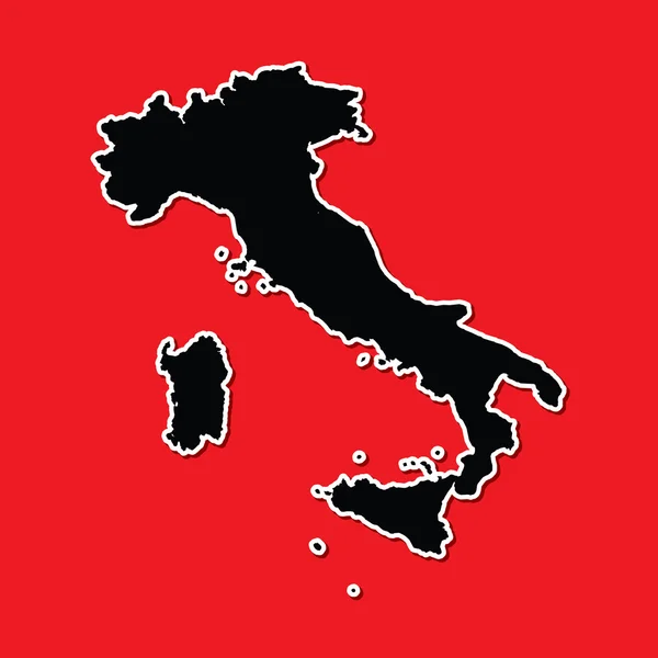Shape of the Country of  Italy — Stock Photo, Image