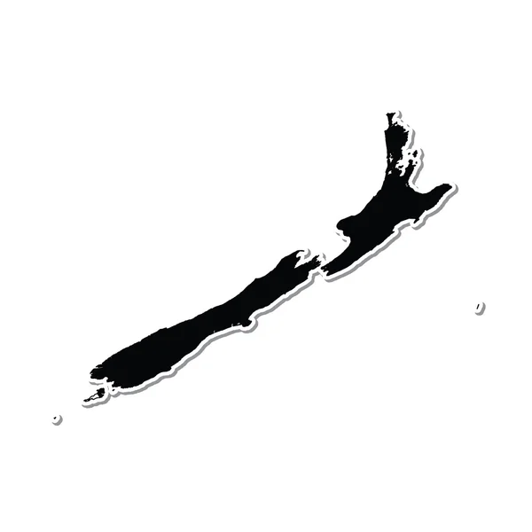 Turuncu bir arka plan üzerinde gösterimi Yeni Zelanda — Stok fotoğraf