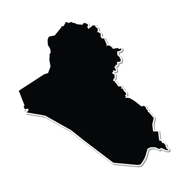 Illustration auf orangefarbenem Hintergrund des Irak — Stockfoto