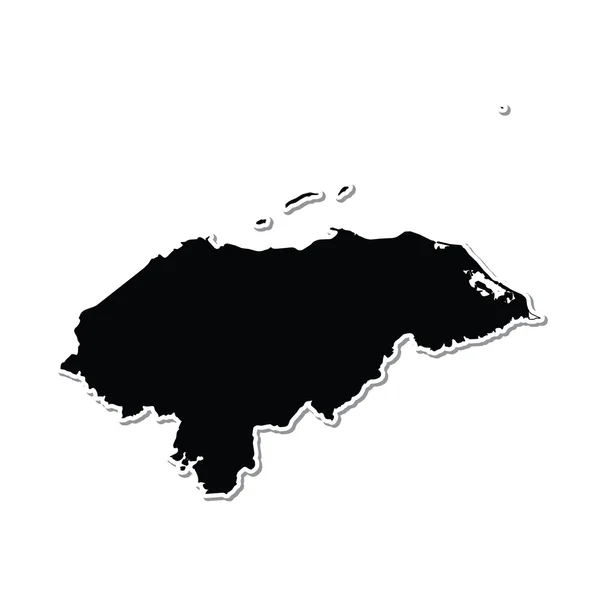Turuncu bir arka plan üzerinde gösterimi Honduras — Stok fotoğraf