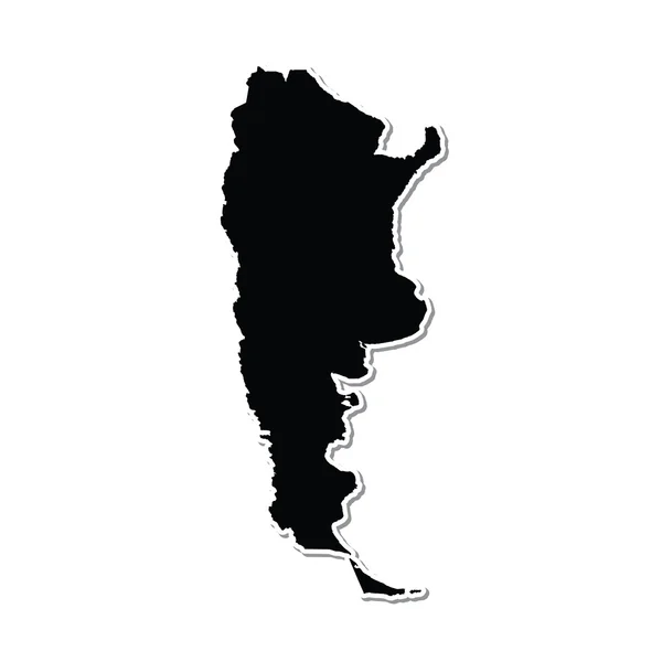 Illustration auf orangefarbenem Hintergrund von Argentinien — Stockfoto