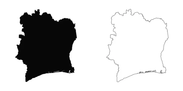Illustration on a White background of Cote Divoire — Stock Photo, Image