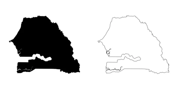 Bakgrunder i Senegal — Stock vektor