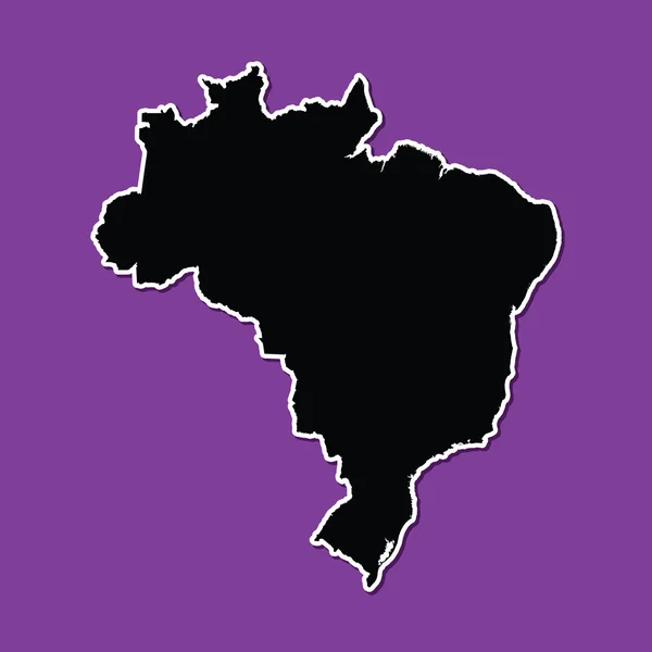 Violetten Hintergrund von Brasilien — Stockvektor