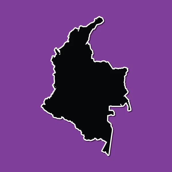 Violette achtergrond van Colombia — Stockvector