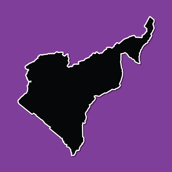Violette achtergrond van Kameroen — Stockvector