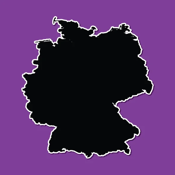 Violetten Hintergrund von Deutschland — Stockvektor