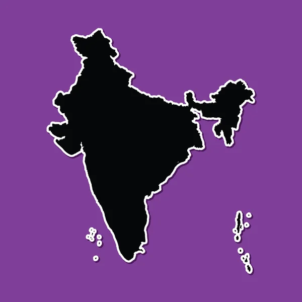 Violette achtergrond van India — Stockvector