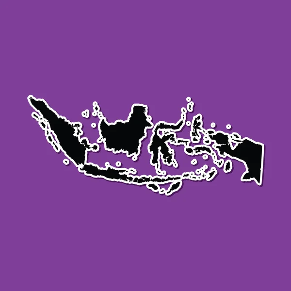 Fondo violeta de Indonesia — Vector de stock