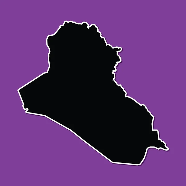 Fialové pozadí Iráku — Stockový vektor