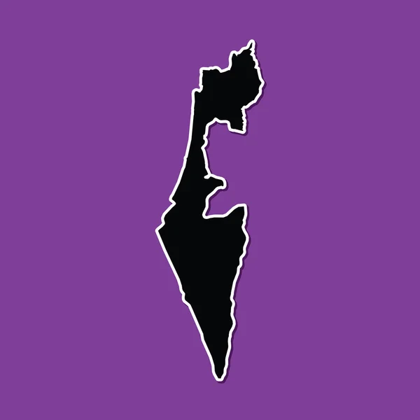 Violet background of Israel — Stock Vector