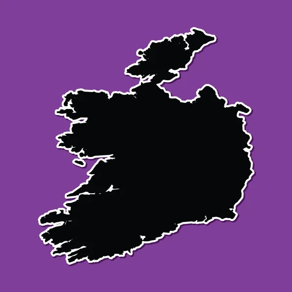 Violette achtergrond van Ierland — Stockvector