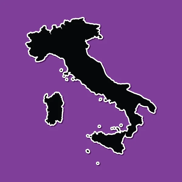 Violet background of Italy — Stock Vector
