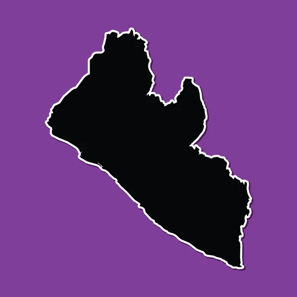 Violett Hintergrund von Liberia — Stockvektor