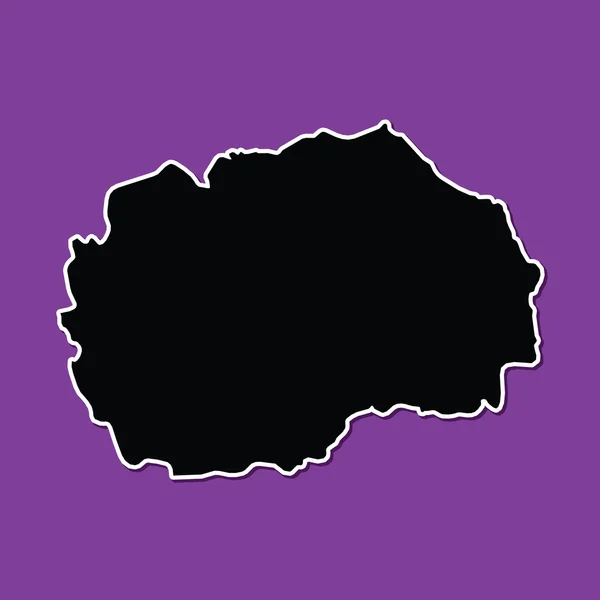 Fundalul violet al Macedoniei — Vector de stoc