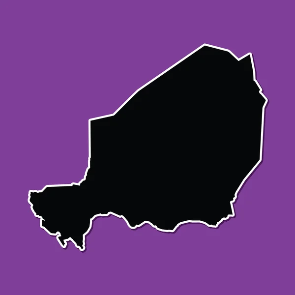 Fondo violeta de Níger — Vector de stock