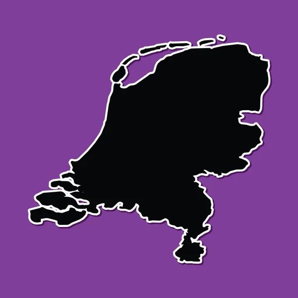 オランダの紫色の背景 — ストックベクタ