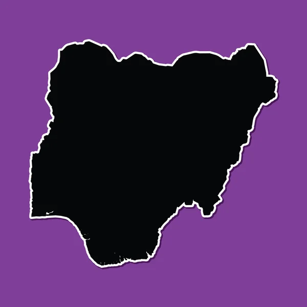 Violet latar belakang Nigeria - Stok Vektor