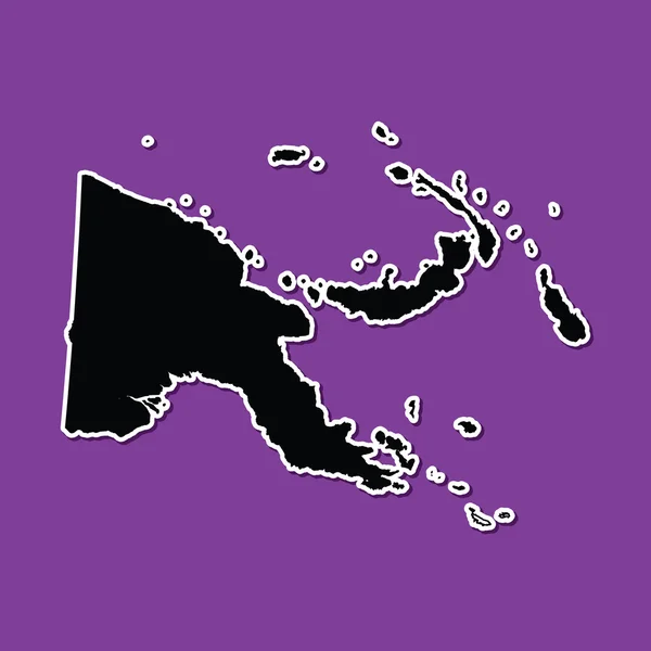 パプア ニューギニアの紫色の背景 — ストックベクタ