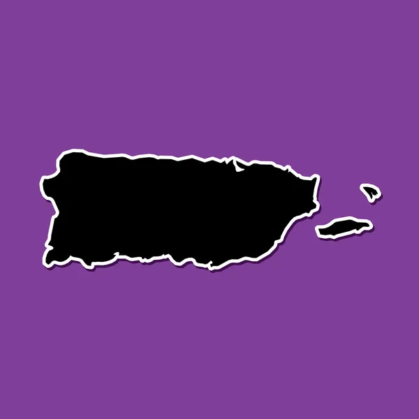 Violet background of Puerto Rico — Stock Vector