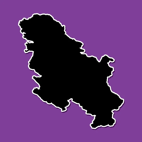 Fondo violeta de Serbia — Vector de stock