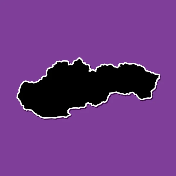 Violette achtergrond van Slowakije — Stockvector