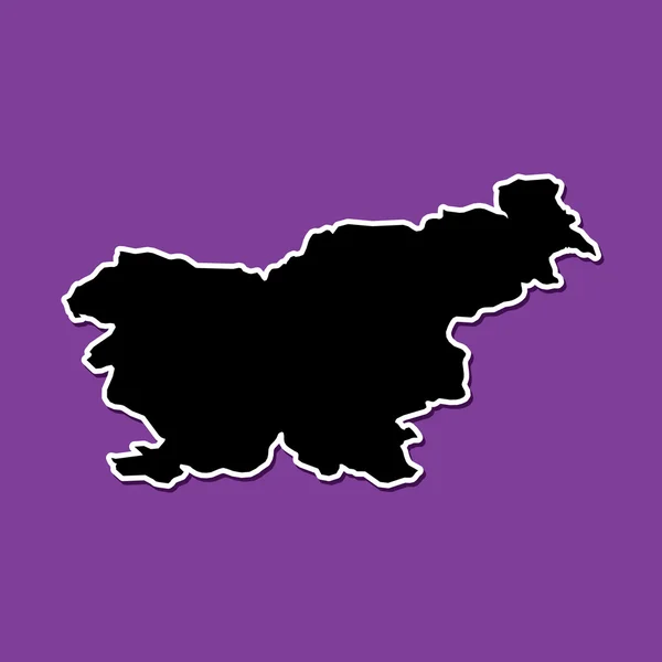 Violette achtergrond van Slovenië — Stockvector