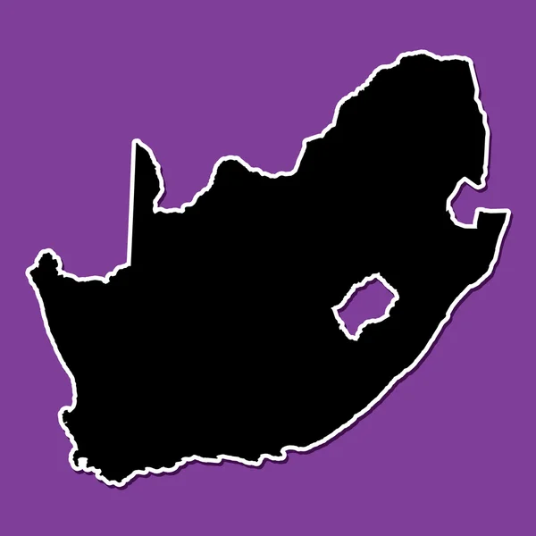 Violet bakgrund av Sydafrika — Stock vektor