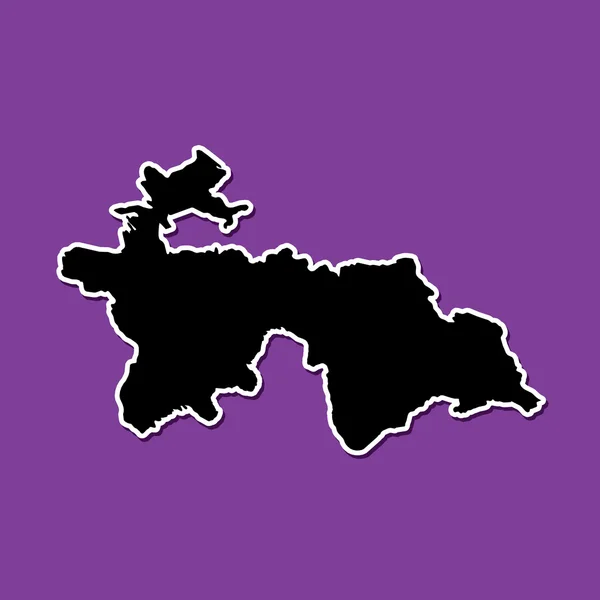 Violet background of Tajikistan — Stock Vector