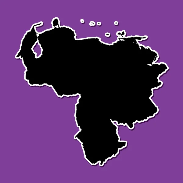 Violet bakgrund av Venezuela — Stock vektor