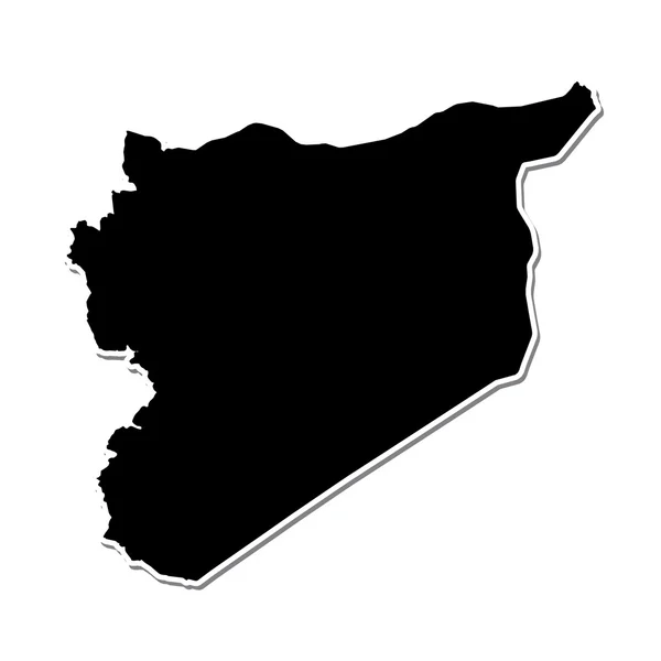 Vorm van het land van Syrië — Stockvector