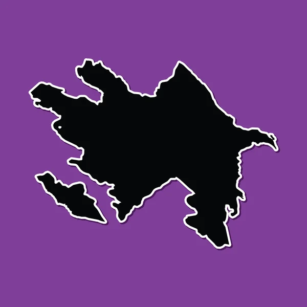 Lila bakgrund av Azerbajdzjan — Stock vektor