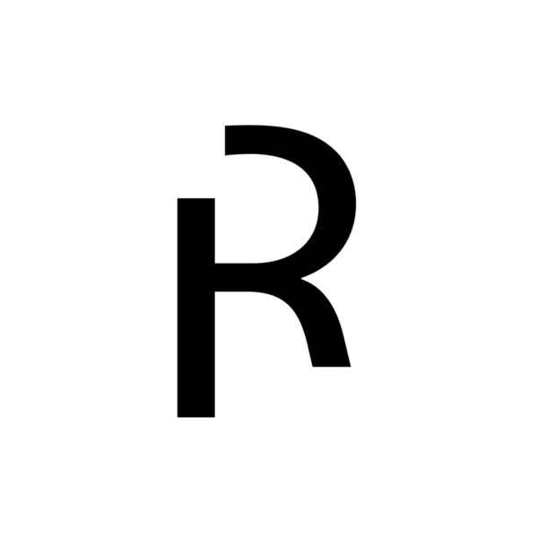 Großbuchstaben r — Stockfoto
