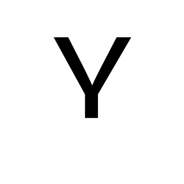 Velké písmeno Y — Stock fotografie