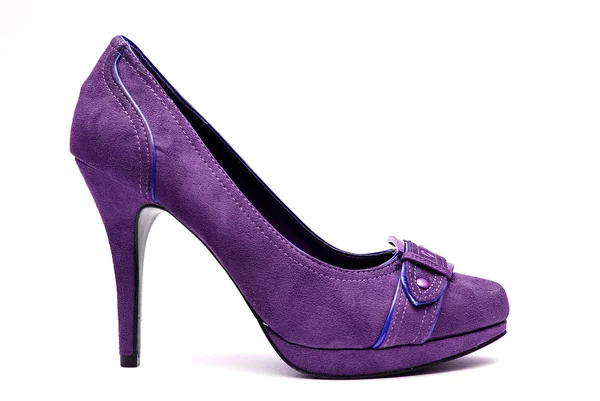 紫色高跟鞋 — 图库照片